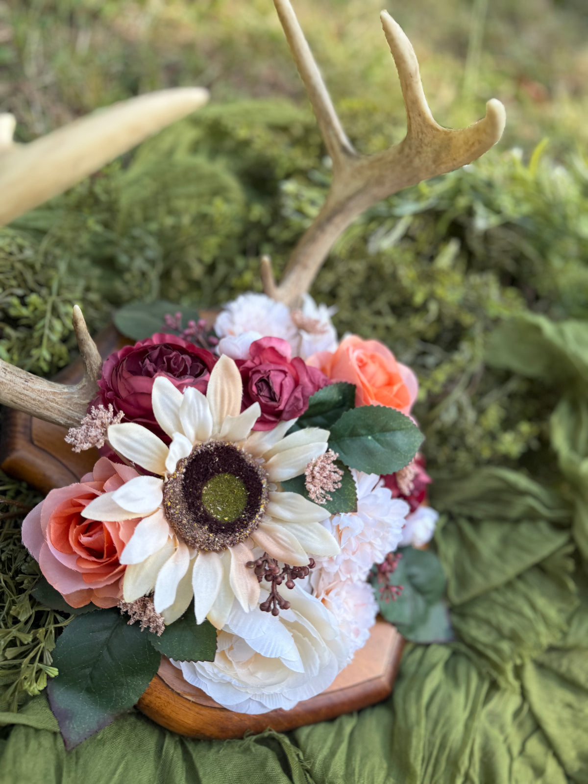 Antlers and flowers