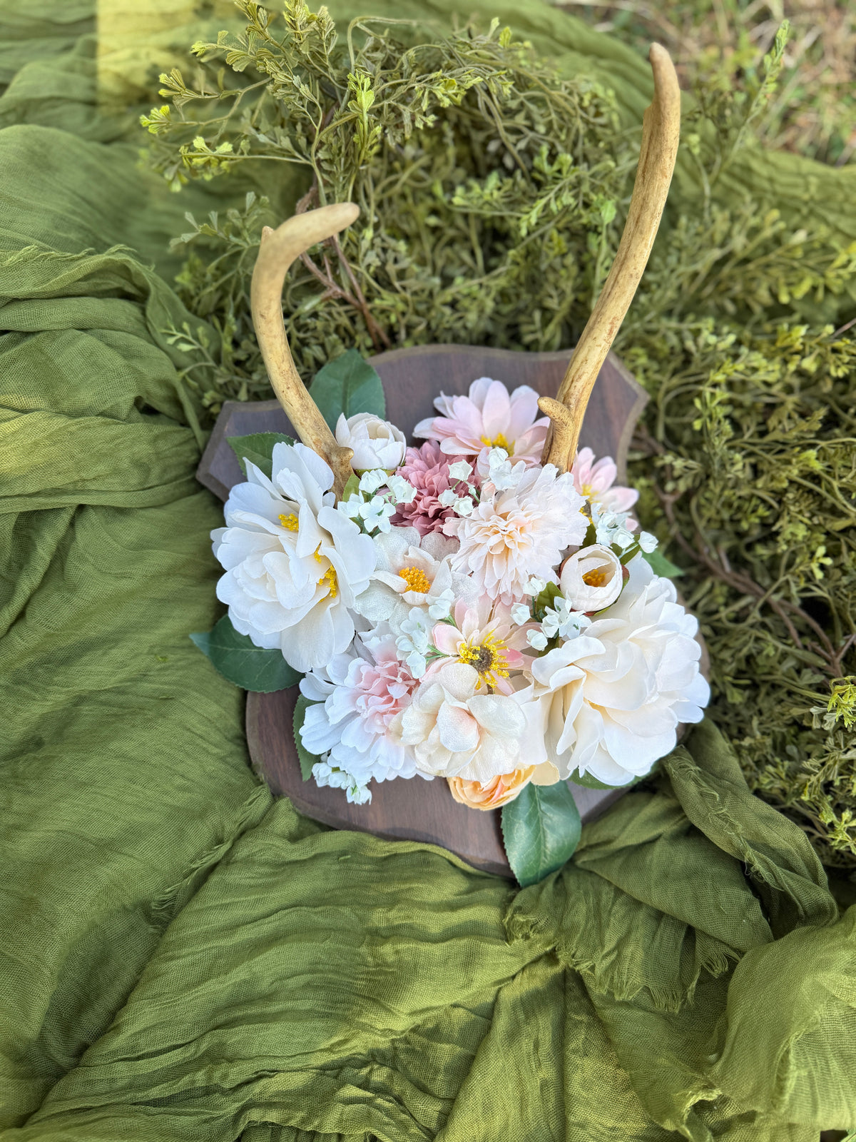 Antlers and flowers