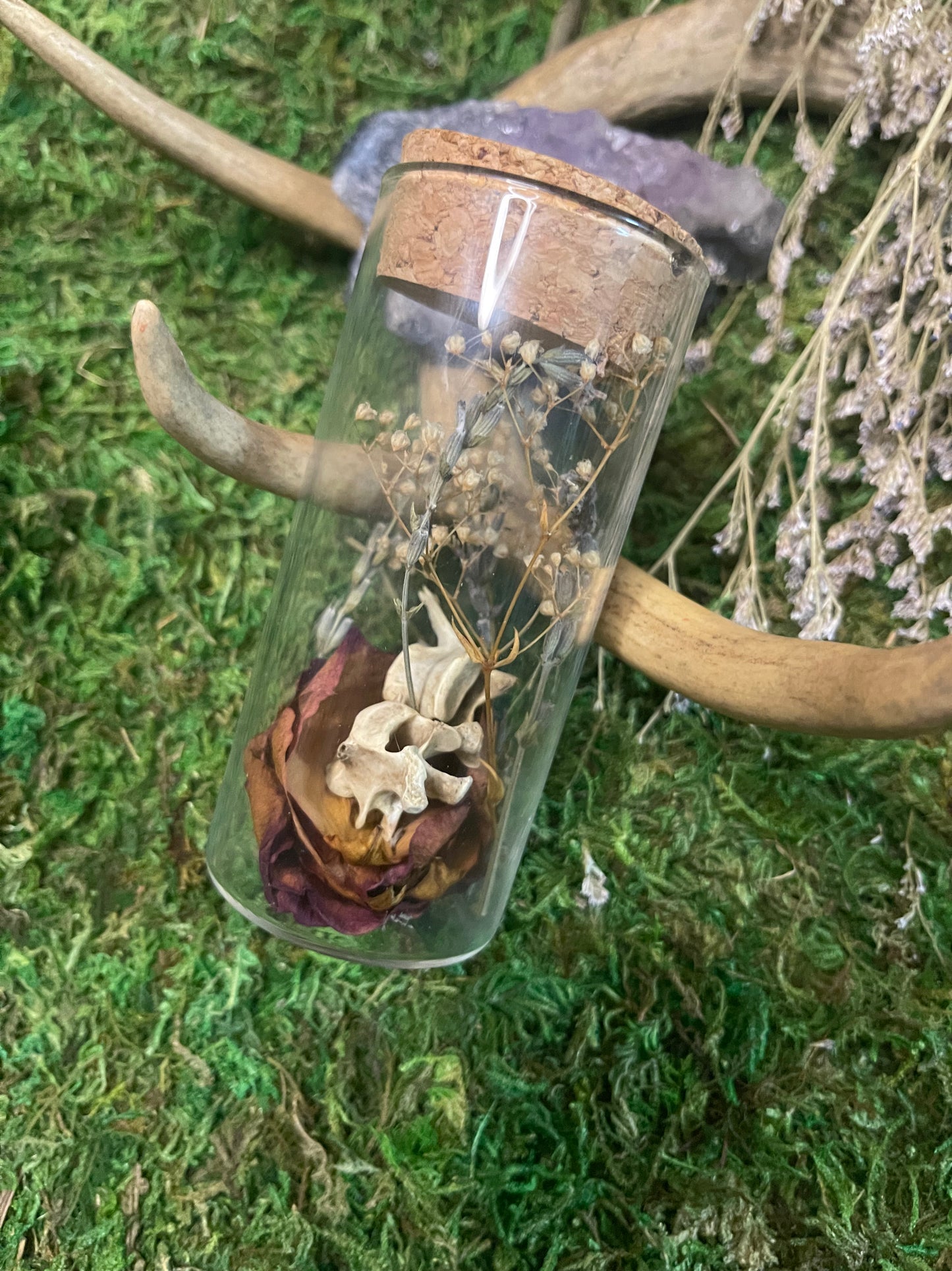 Medium Keepsake Mourning Jar - bone