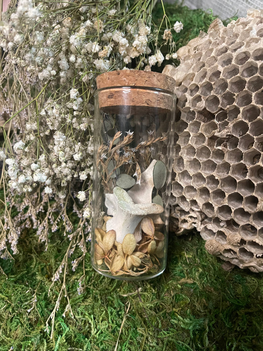 Medium Keepsake Mourning Jar - bone