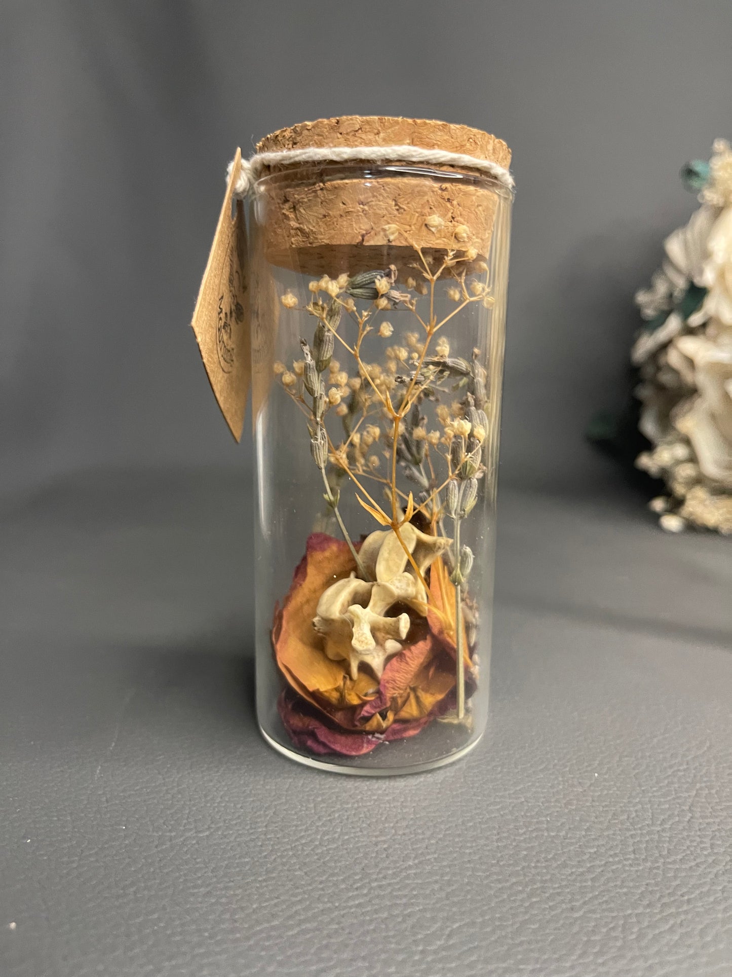 Medium Keepsake Mourning Jar - bone