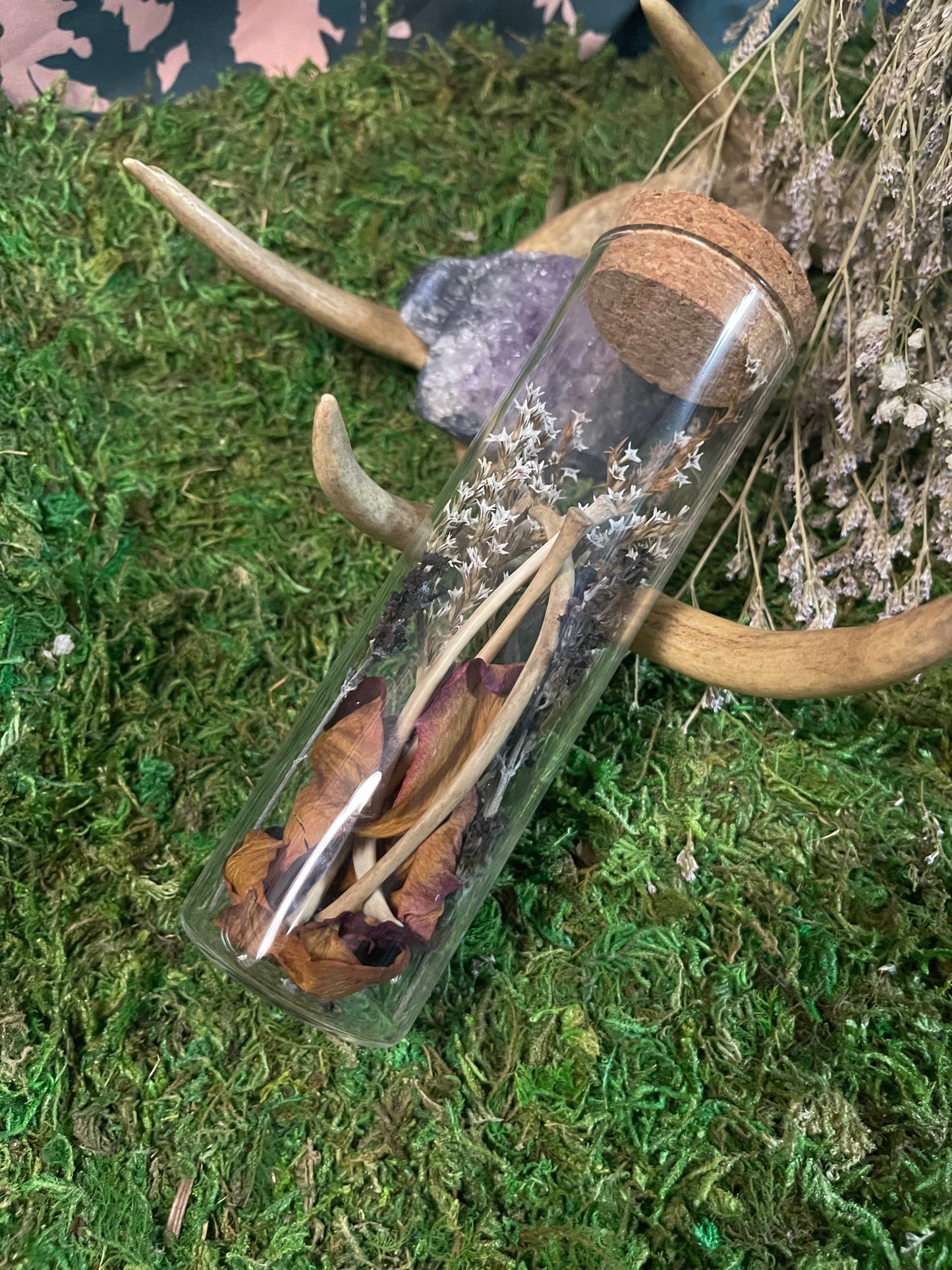 Large Keepsake Mourning Jar - bone