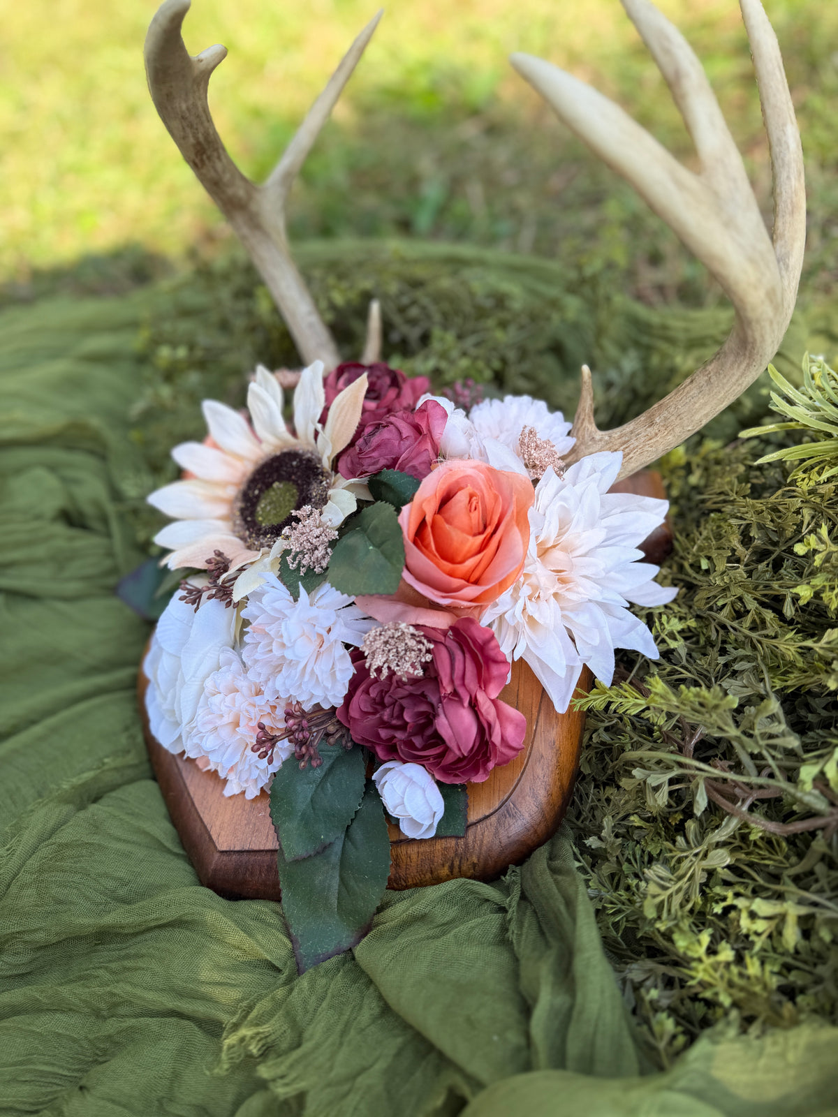 Antlers and flowers