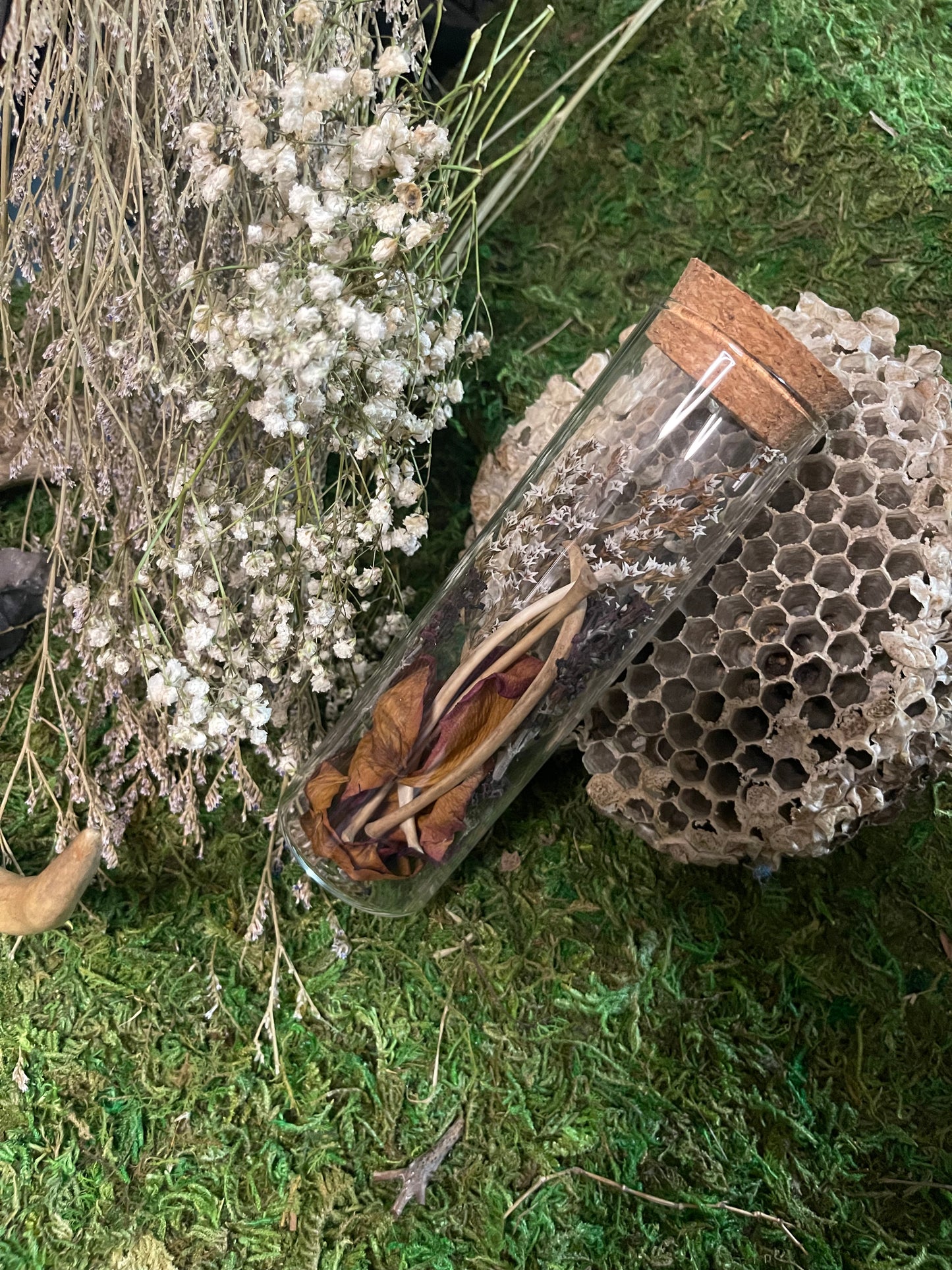 Large Keepsake Mourning Jar - bone