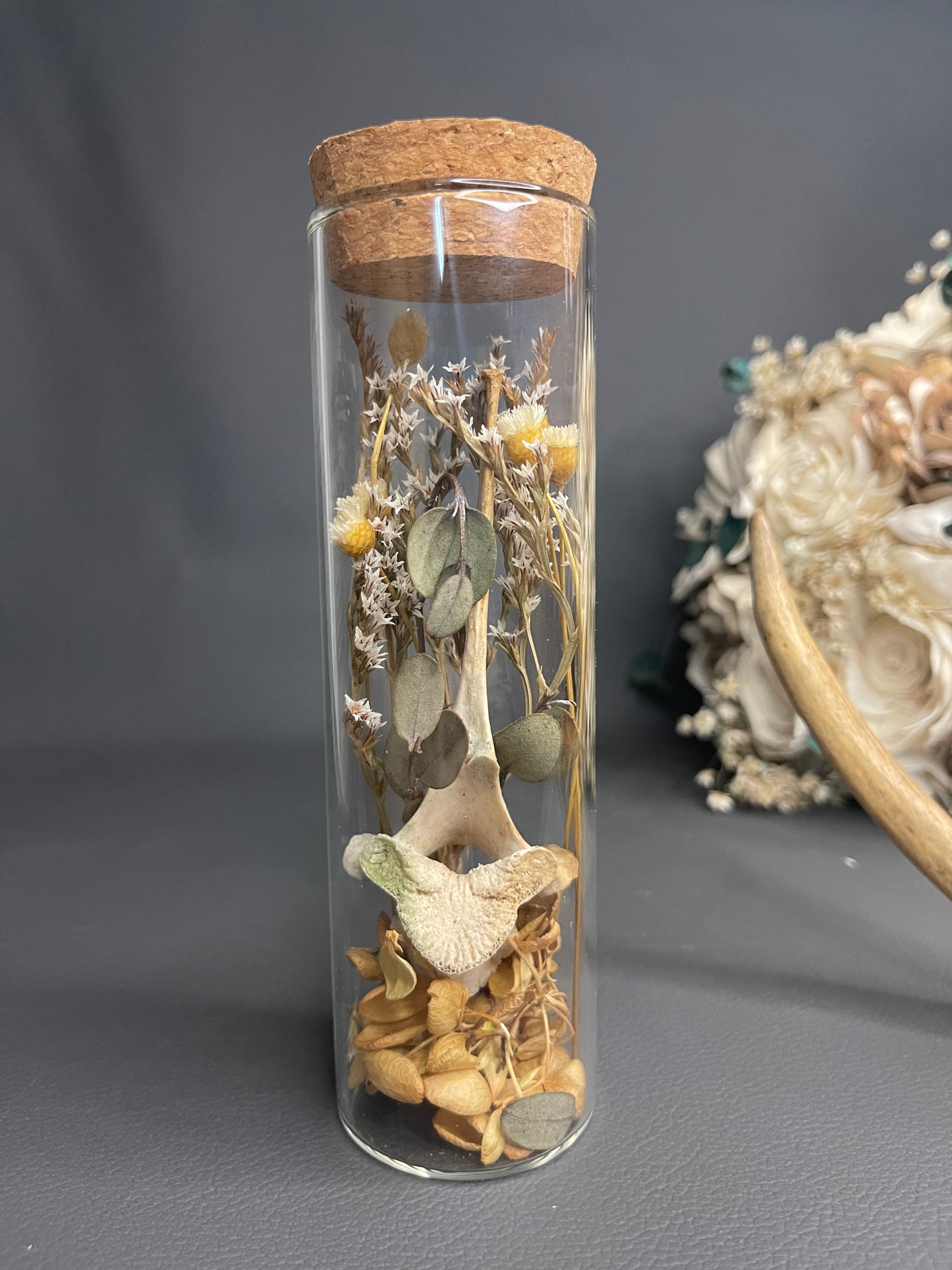 Large Keepsake Mourning Jar - bone