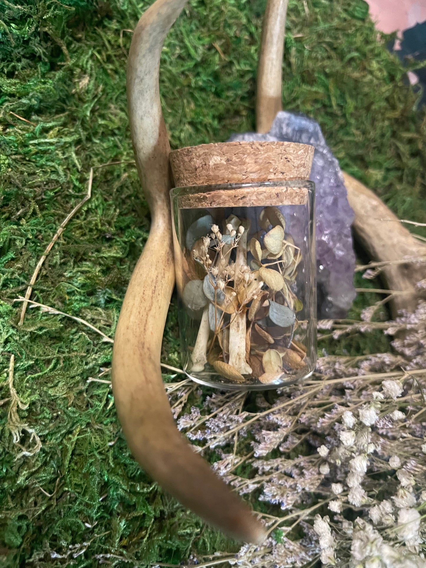 Small Keepsake Mourning Jar - bone