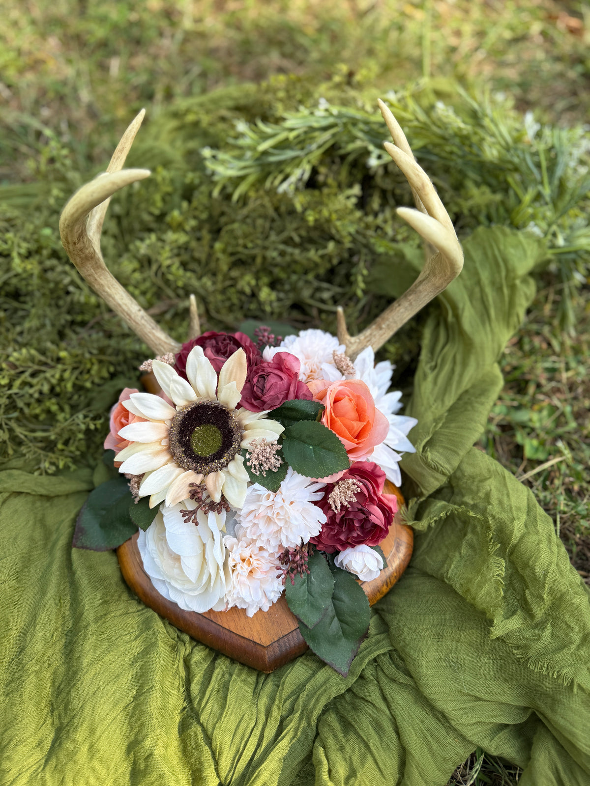 Antlers and flowers