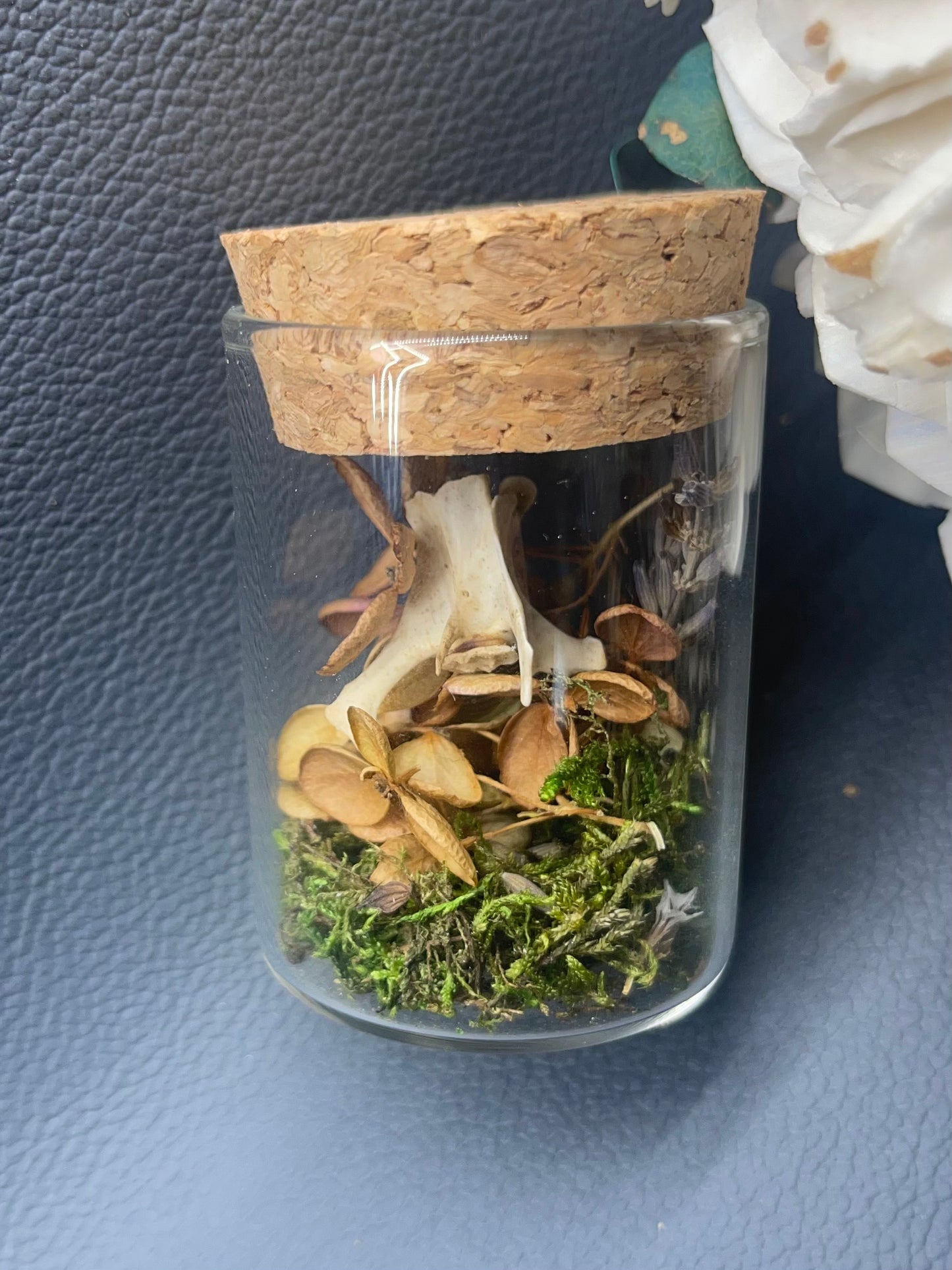 Small Keepsake Mourning Jar - bone