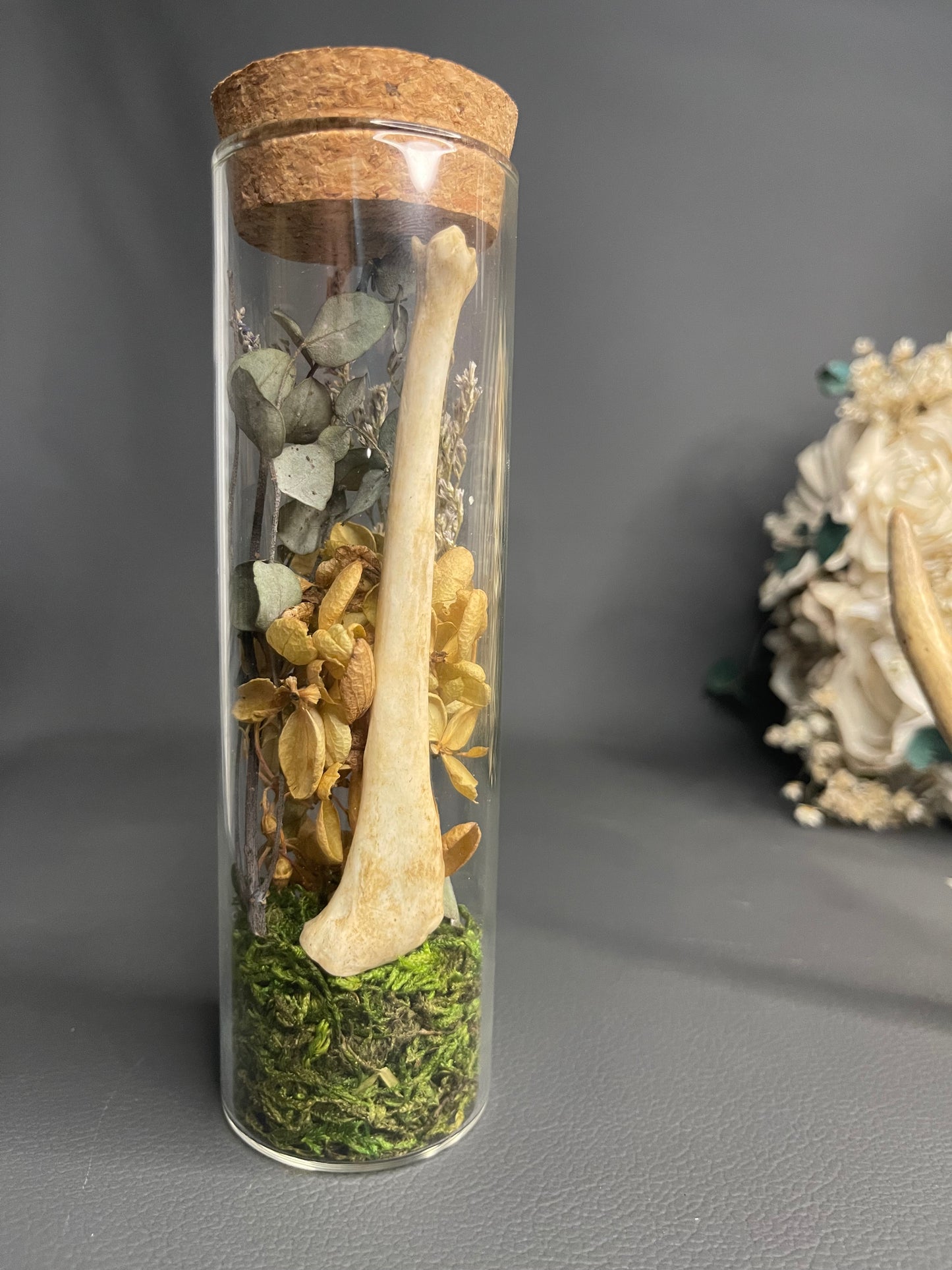 Large Keepsake Mourning Jar - bone