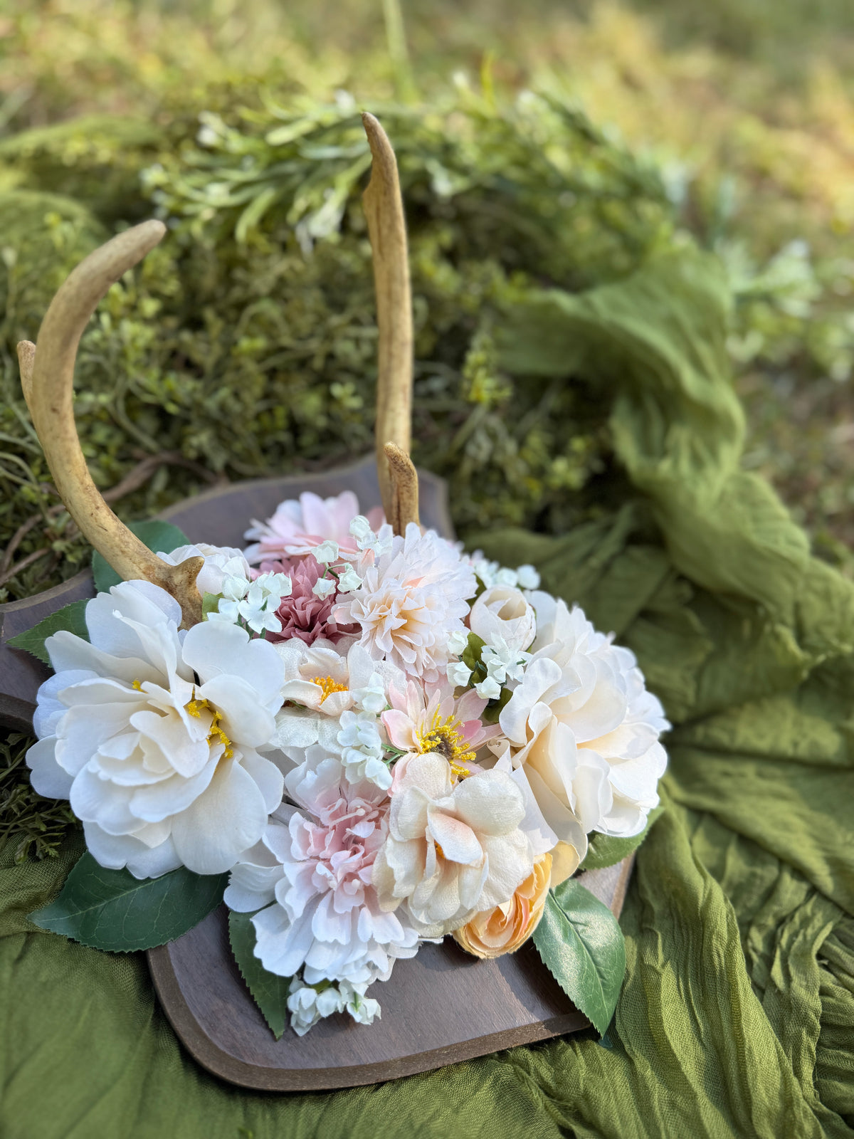 Antlers and flowers