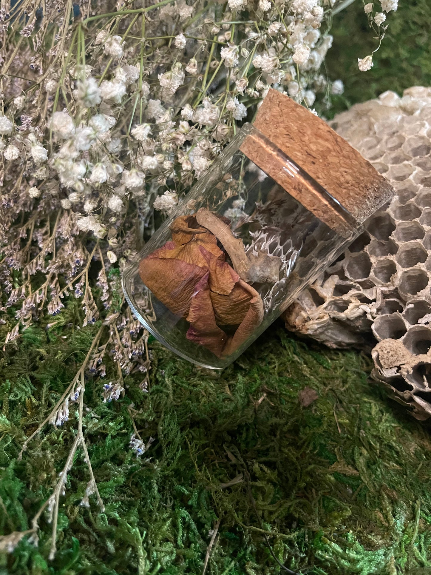 Small Keepsake Mourning Jar - bone