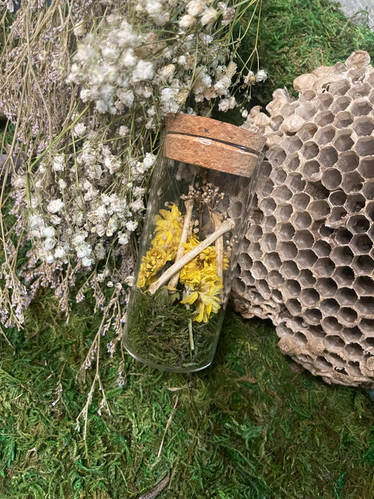 Medium Keepsake Mourning Jar - bone