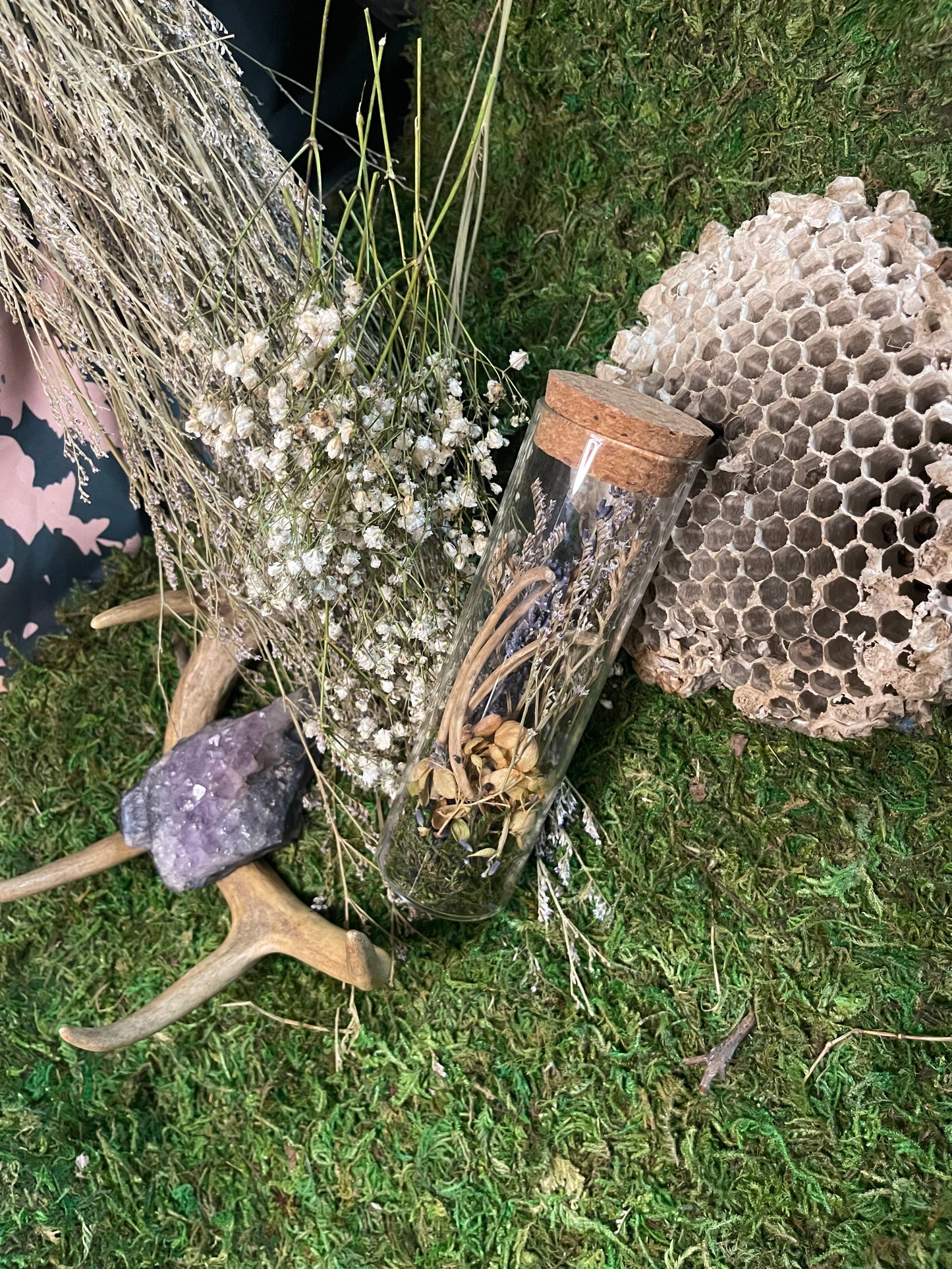 Large Keepsake Mourning Jar - bone