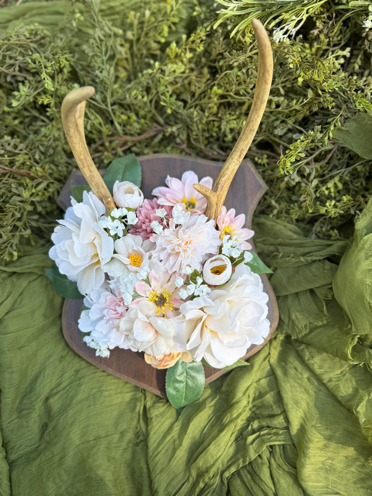 Antlers and flowers