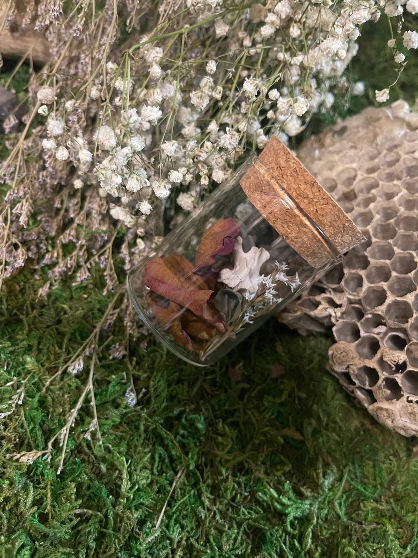 Small Keepsake Mourning Jar - bone