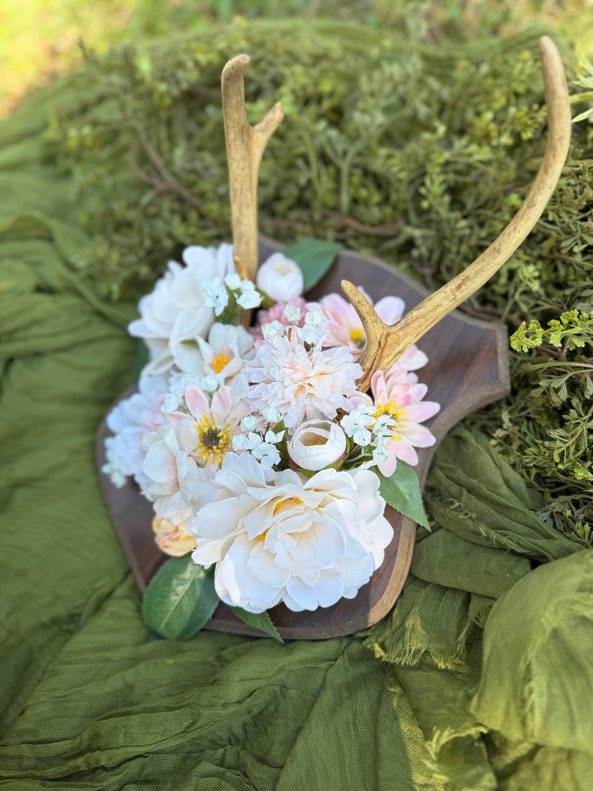 Antlers and flowers